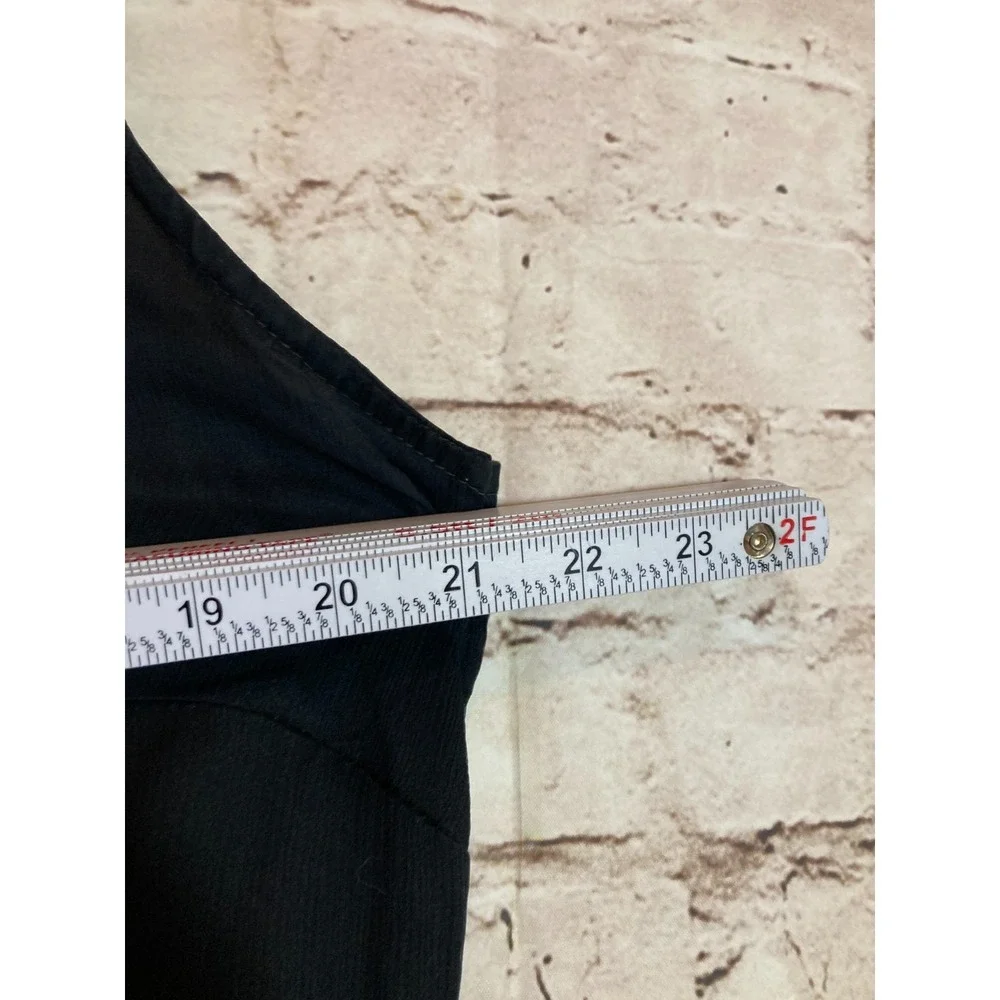 Vintage Jewel Queen Silk Chiffon Maxi Dress Womens 8 Black Grunge Whimsigoth - Picture 8 of 12